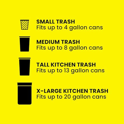 Glad ForceFlex MaxStrength XL Kitchen Trash Bags, 20 Gal, Fresh Clean, 80 Ct (Package May Vary)