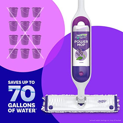 Swiffer PowerMop Floor Cleaning Solution with Fresh Scent, PowerMop Refills, Floor Cleaner for Mopping, 25.3 fl oz, 2 Pack