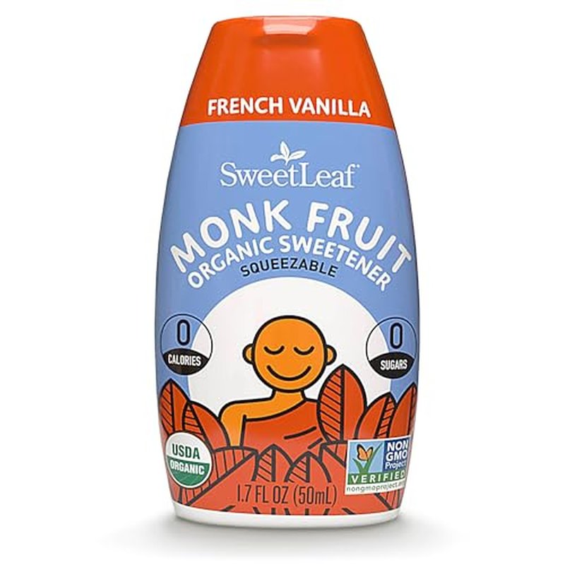 SweetLeaf Caramel Liquid Monk Fruit - Monk Fruit Liquid Sweetener Drops, Organic Monk Fruit Extract, Zero Calorie Sweetener, Sugar Free, Keto Friendly, Erythritol Free - 1.7 Fl Oz