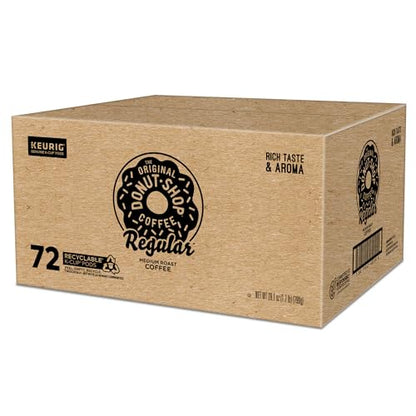 The Original Donut Shop Regular, Keurig Single Serve K-Cup Pods, Medium Roast Coffee, 60 Count, (6 Packs of 10)