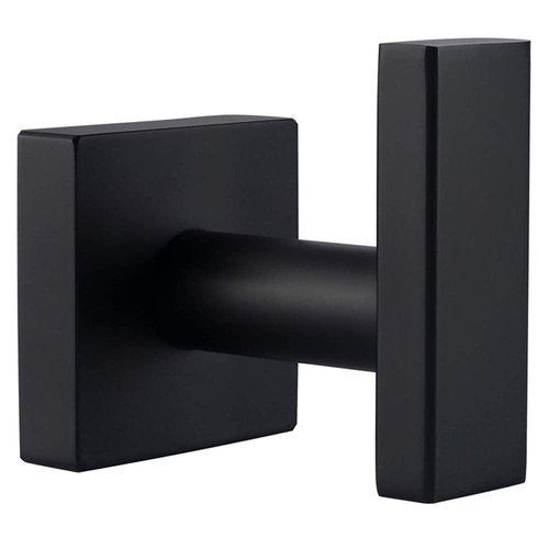 Angle Simple Towel Hook for Bathroom, Stainless Steel Hand Towel Coat Hook for Wall, Matte Black