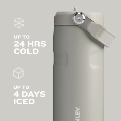 Stanley IceFlow 2.0 Water Bottle - 16 OZ Insulated Stainless Steel | Lightweight, Leak-Resistant, BPA-Free | Ash Color