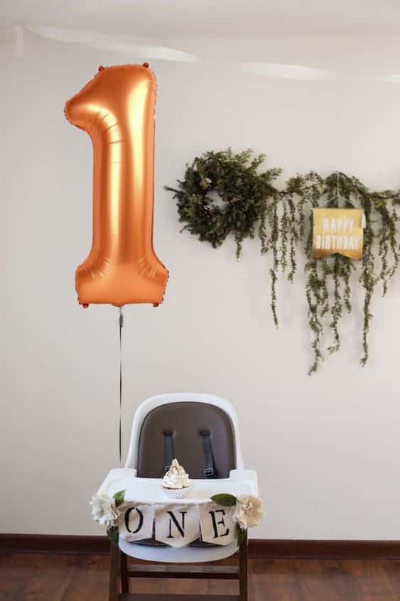 Orange Number 5 Balloon - 40 Inch Giant Foil Balloon for 5th Birthday Party Decorations
