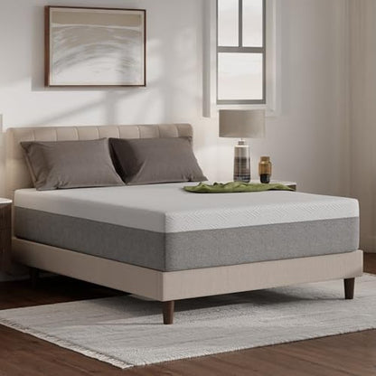 Novilla 12 Inch Twin Size Mattress, Gel Twin Memory Foam Mattress in a Box with Comfort Foam for Pressure Relief & Body Support & Cool Night Sleep, CertiPUR-US Certified