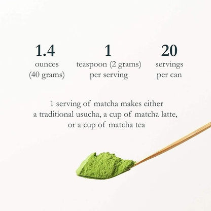 Naoki Matcha Barista Pro Blend Ceremonial Grade Matcha - Authentic Japanese First Harvest Ceremonial Grade Matcha Green Tea Powder from Japan (40g / 1.4oz)