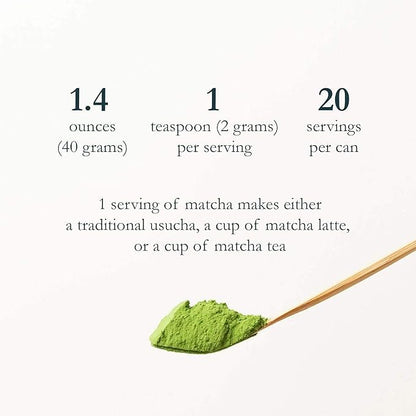 Naoki Matcha Barista Pro Blend - Authentic Japanese Ceremonial Grade Green Tea Powder (40g / 1.4oz)