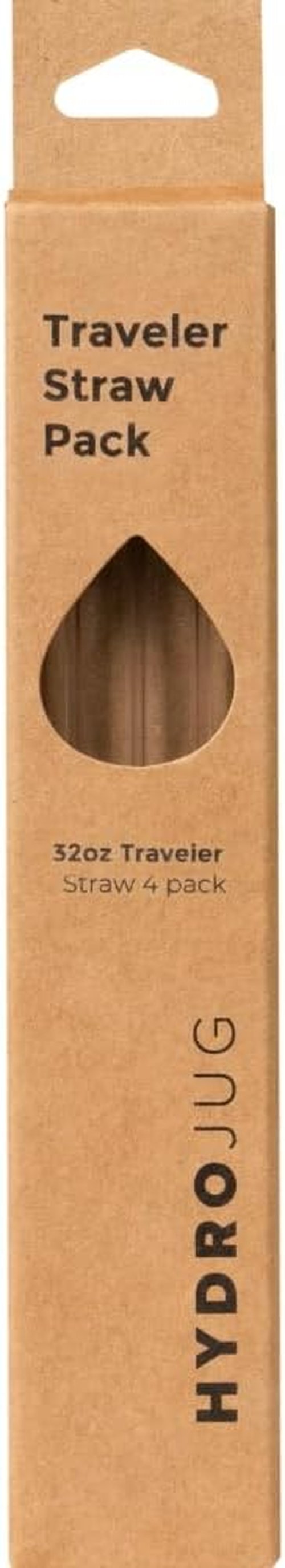 Hydrojug Eco-Friendly Reusable Straws - Perfect for 20oz, 32oz & 40oz Bottles - Dishwasher Safe & BPA-Free | 4 Pack