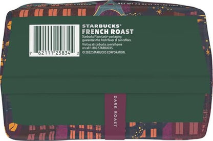 Starbucks Ground Coffee, Dark Roast Hot or Iced Coffee, French Roast, 28 oz (Pack of 2)