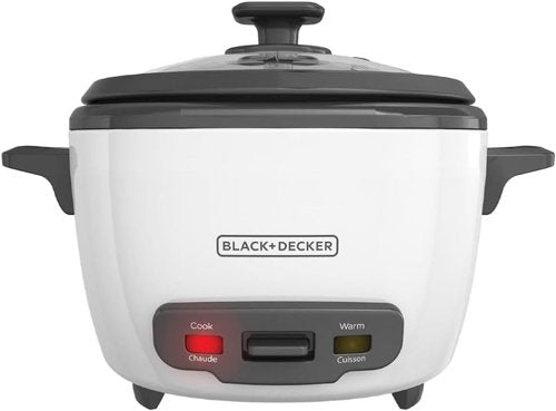 BLACK+DECKER 16-Cup Rice Cooker - Perfect for 8-Cup Uncooked Rice & 3-Cup Cooking Bundle
