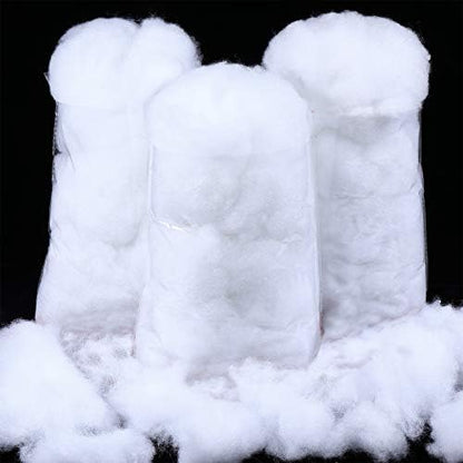 Shappy Christmas Fake Snow Decoration - 10.58 Ounce Fluffy White Cloud Fiber for Indoor Decor | Winter Craft