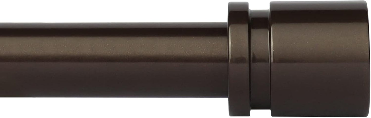 Byondeth Adjustable Curtain Rods for Windows | 16 to 144 Inches | 1 Inch Diameter, Antique Bronze Finish