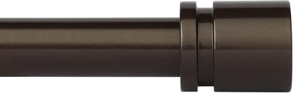 Byondeth Adjustable Curtain Rods for Windows | 16 to 144 Inches | 1 Inch Diameter, Antique Bronze Finish