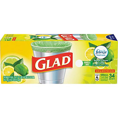 Glad OdorShield Gain Original Tall Kitchen Drawstring Trash Bags 13 gal 50 ct