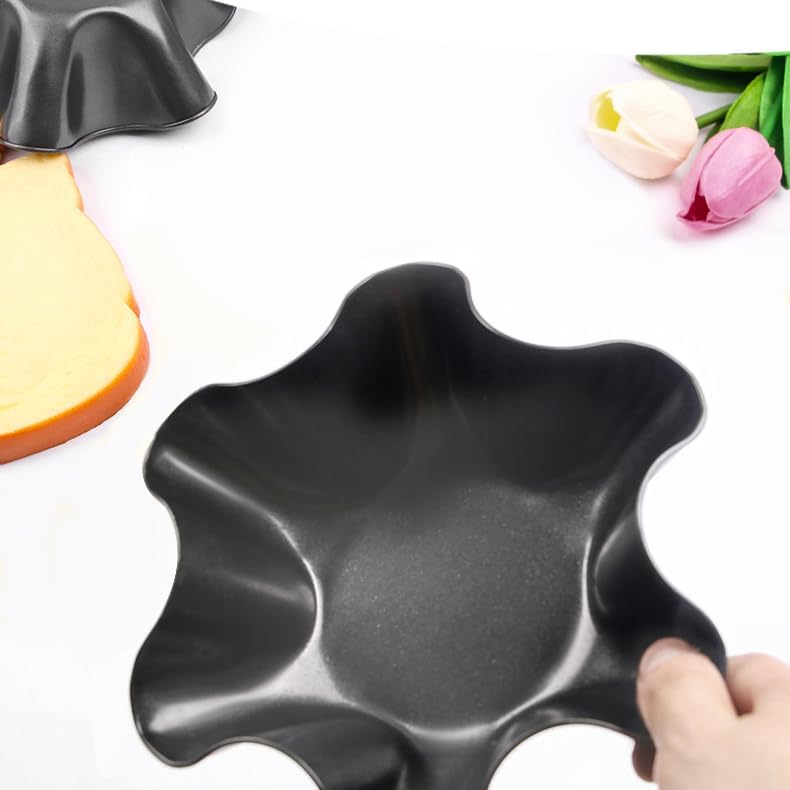 Skiennix Nonstick Taco Shell Bowl Set - 4 Large Carbon Steel Tortilla Makers for Frying & Serving