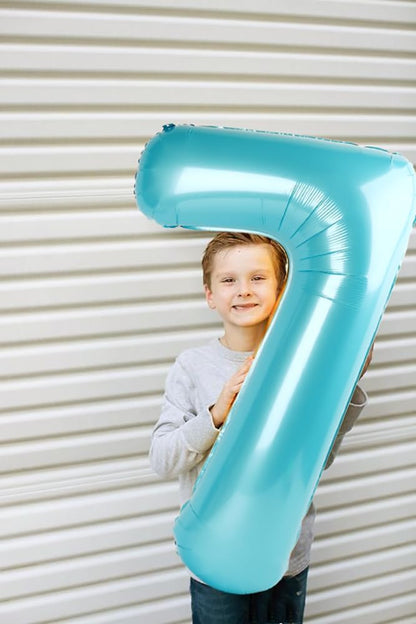 Pastel Blue 40-Inch Number 9 Balloon by [Brand Name] - Perfect for Birthdays, Weddings & Graduations