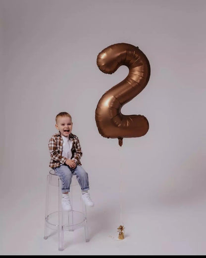 Number Balloons 40 Inch - Dark Brown 0 Balloon | Perfect for Birthday Party Decorations