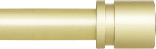Byondeth Curtain Rods - Adjustable 16 to 170 Inches | 1 Inch Diameter with Elegant Warm Gold Aluminium Finials