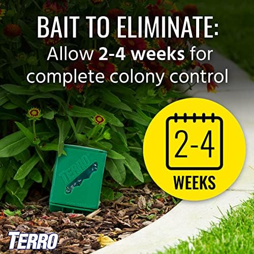 TERRO Outdoor Ant Killer Bait Stakes - Effective Liquid Formula for Fast Pest Control