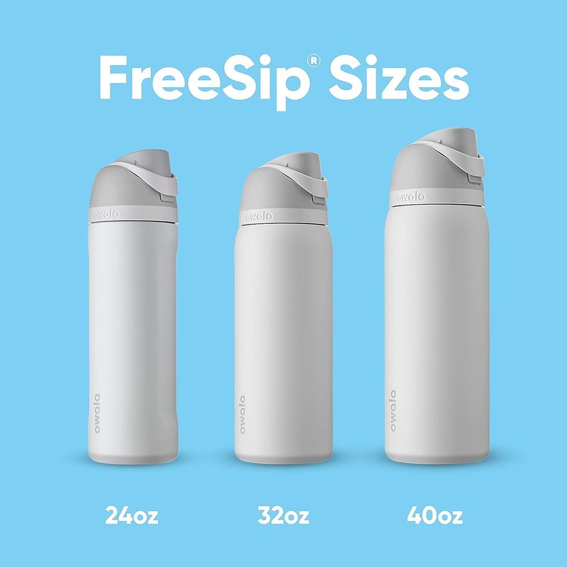 Owala FreeSip Insulated Stainless Steel Water Bottle with Straw for Sports and Travel, BPA-Free Sports Water Bottle, 40 oz, Candy Store