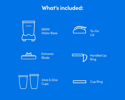 Nutribullet® Pro Nutrient Extractor - 900W Power for Smoothies & Juices | Matte Indigo Finish