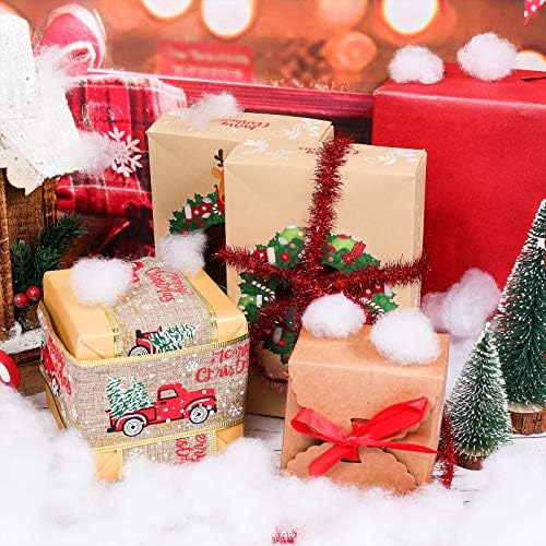 Shappy Christmas Fake Snow Decoration - 14.11 Ounce Soft White Cloud Fiber for Indoor Winter Decor