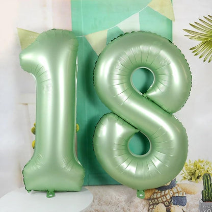 Olive Green Numbers 9 Balloon by [Brand Name] - 40 Inch Decorative Balloon for Birthdays, Weddings & Graduations