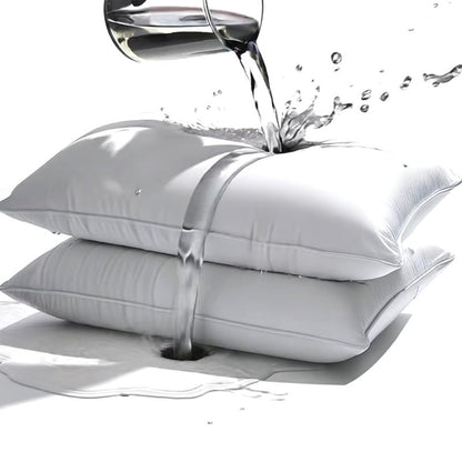 MOONVAN Waterproof Pillow Protectors Queen 20x28 Inches 4 Pack with Zipper Dust Proof Moisture Proof Sweat Proof Pillow Case Cover Protector Soft Cozy White