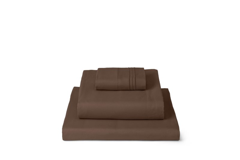 Mellanni Twin Sheets Set - 3 PC Iconic Collection Bedding - Hotel Luxury, Extra Soft, Cooling Bed Sheets - Wrinkle, Fade, Stain Resistant (Twin, Brown)