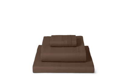 Mellanni Twin Sheets Set - 3 PC Iconic Collection Bedding - Hotel Luxury, Extra Soft, Cooling Bed Sheets - Wrinkle, Fade, Stain Resistant (Twin, Brown)