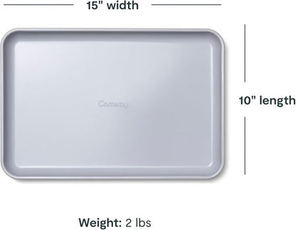 Caraway Non-Stick Ceramic Baking Sheet - Non-Toxic & PTFE Free - Ideal for Baking & Roasting - Medium (15" x 10") - Perracotta
