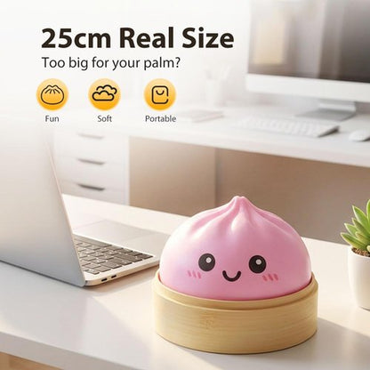 Giant Dumpling Squishy - Jumbo Soft Slow Rising Stress Ball | Extra Large Purple Fidget Toy for Adults