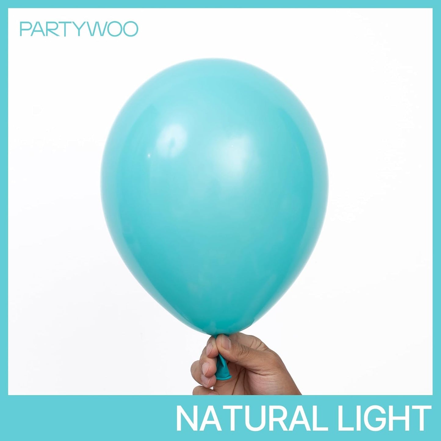 PartyWoo Teal Balloon Arch Kit - 120pcs in Various Sizes for Baby Showers, Gender Reveals & Birthdays