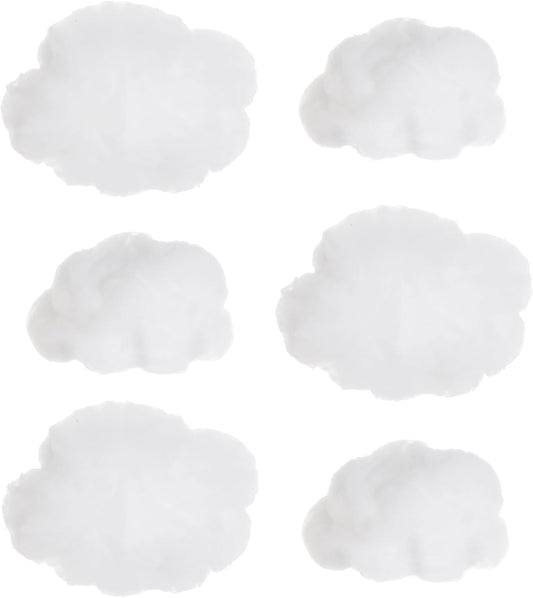 Tiggell 6 Pieces Artificial 3D Cloud Props - Imitation Hanging Ornaments for DIY Room Decor