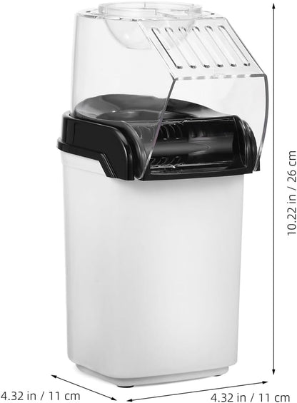 OUNONA Electric Hot Air Popcorn Maker - Compact 10-Inch Home Machine for Quick Snacks & Movie Nights