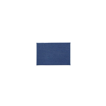 TYUU Bathroom Rugs Non Slip Washable, Super Absorbent Thin Bath Mat Small Quick Dry Low Pile Bathroom Rug, Navy Blue 16"x24"