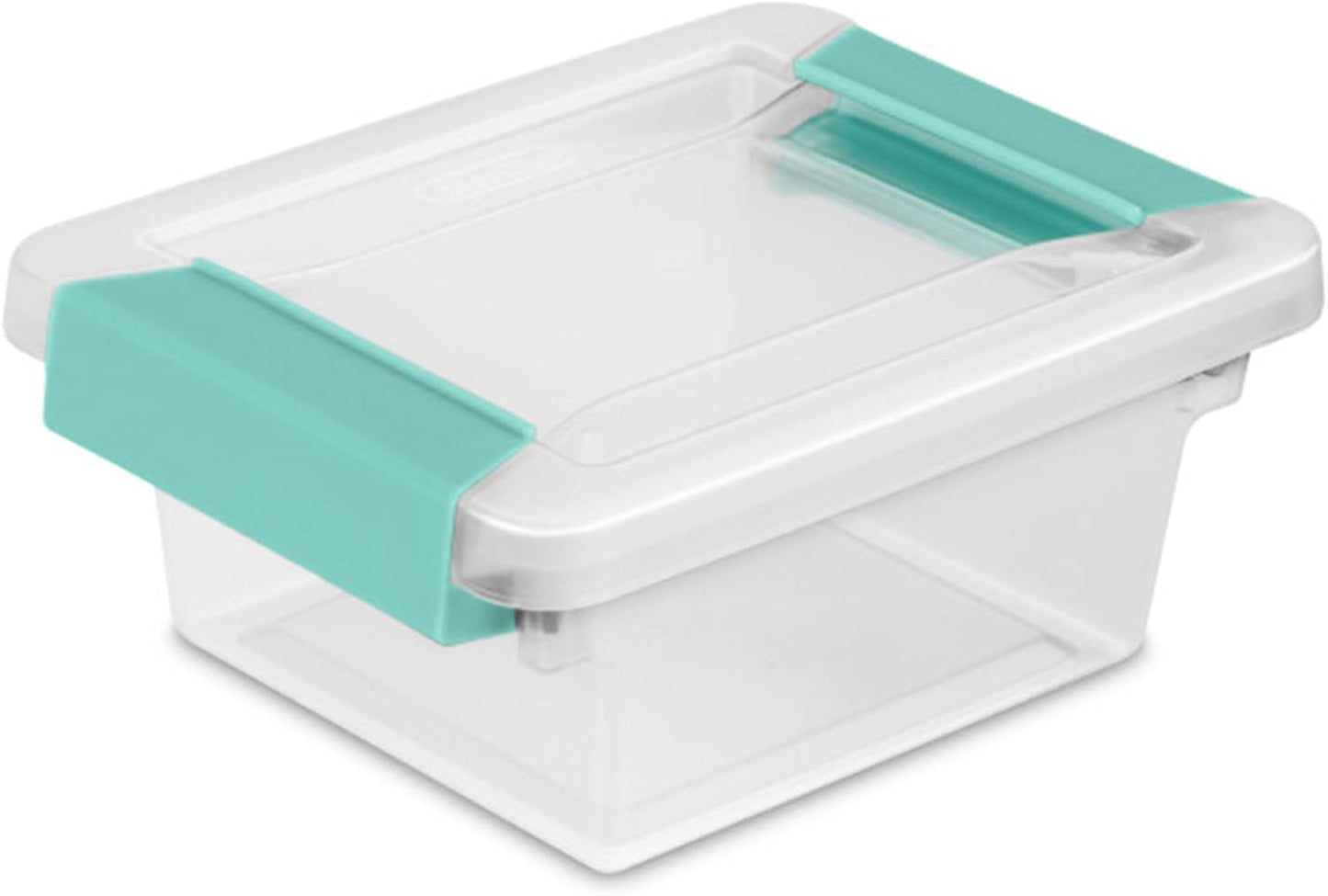 Sterilite 24-Pack Clip Box | Stackable Clear Plastic Bins with Latching Lids for Arts & Crafts Storage