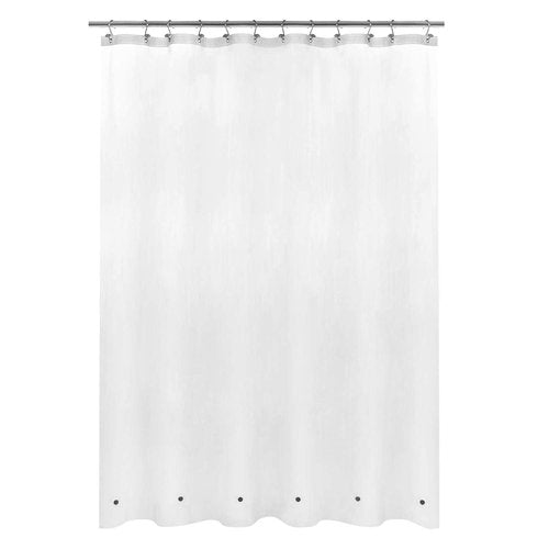 Mrs Awesome Long Shower Curtain Liner with 6 Magnets 72 x 80 inch Frosted Thick PEVA Waterproof Plastic Shower Curtain 72x80, Frost