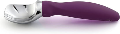 Spring Chef Ice Cream Scoop - Professional Heavy Duty Scooper with Soft Grip Handle | Purple