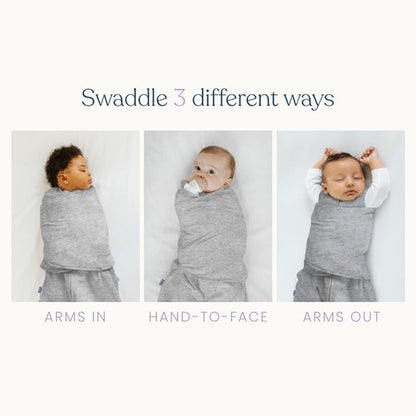 HALO 100% Cotton Sleepsack Swaddle, 3-Way Adjustable Wearable Blanket, TOG 1.5, Cream, Preemie, Birth-5lbs