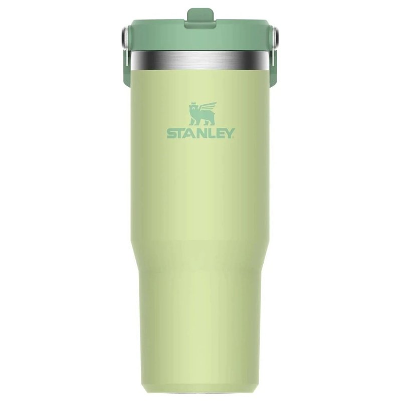 Stanley IceFlow Flip Straw Tumbler with Handle 30 oz | Twist On Lid and Flip Up Straw | Leak Resistant Water Bottle | Insulated Stainless Steel |BPA-Free | Citron