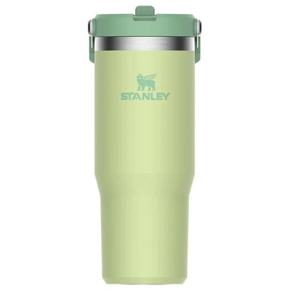 Stanley IceFlow Flip Straw Tumbler with Handle 30 oz | Twist On Lid and Flip Up Straw | Leak Resistant Water Bottle | Insulated Stainless Steel |BPA-Free | Citron