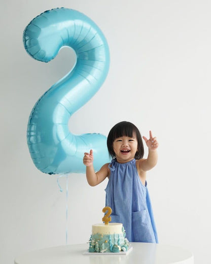 Pearlescent Blue Number Balloon - 40 Inch 0 Balloon for Birthday Decorations | Perfect for Any Celebration