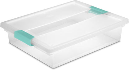 Sterilite 18-Pack Clip Box - Clear Storage Solution for Crafts, Supplies & Office Items