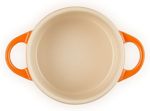 Le Creuset Mini Round Cocotte - 8 oz. Stoneware Dish in Vibrant Flame Color
