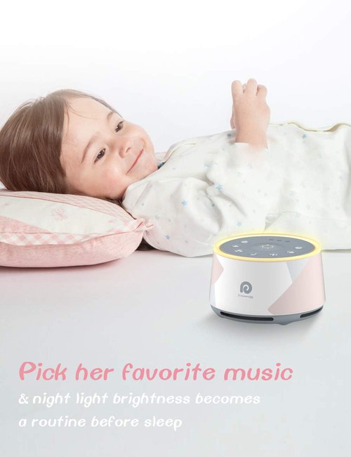 Dreamegg D1 Pro White Noise Sound Machine, 3-in-1 Baby Soother Sound Machine Separate Night Light, 29 HiFi Sounds, Noise Machine for Sleeping & Relaxation for Adults Baby Registry Gift (D1 Upgraded)