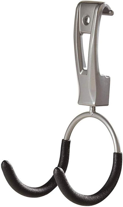 Rubbermaid Garage Hook Organizers - Powder Coated Metallic for Ladders, Tools & Bikes | 6 Pack