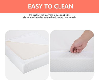 FDW 5-Inch Queen Mattress - Medium Firm Gel Memory Foam | CertiPUR-US Certified | Pressure Relief & Cooling Comfort