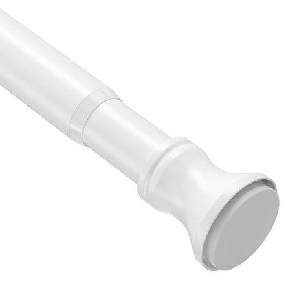 Amazer Spring Tension Shower Curtain Rod, 42-72 Inches Rust-Resistance Tension Curtain Rod Bathroom Rod, Adjustable Shower Curtain Rod No Drill, White