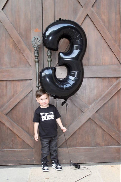 5 Number Balloon - 40 Inch Black Birthday Decoration | Perfect for 5th Birthday Parties