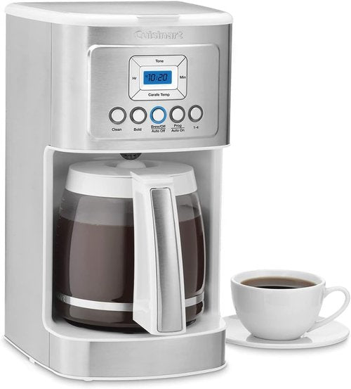 Cuisinart 14-Cup Coffee Maker - Programmable PerfecTemp with Brew Strength Control | Stainless Steel, White